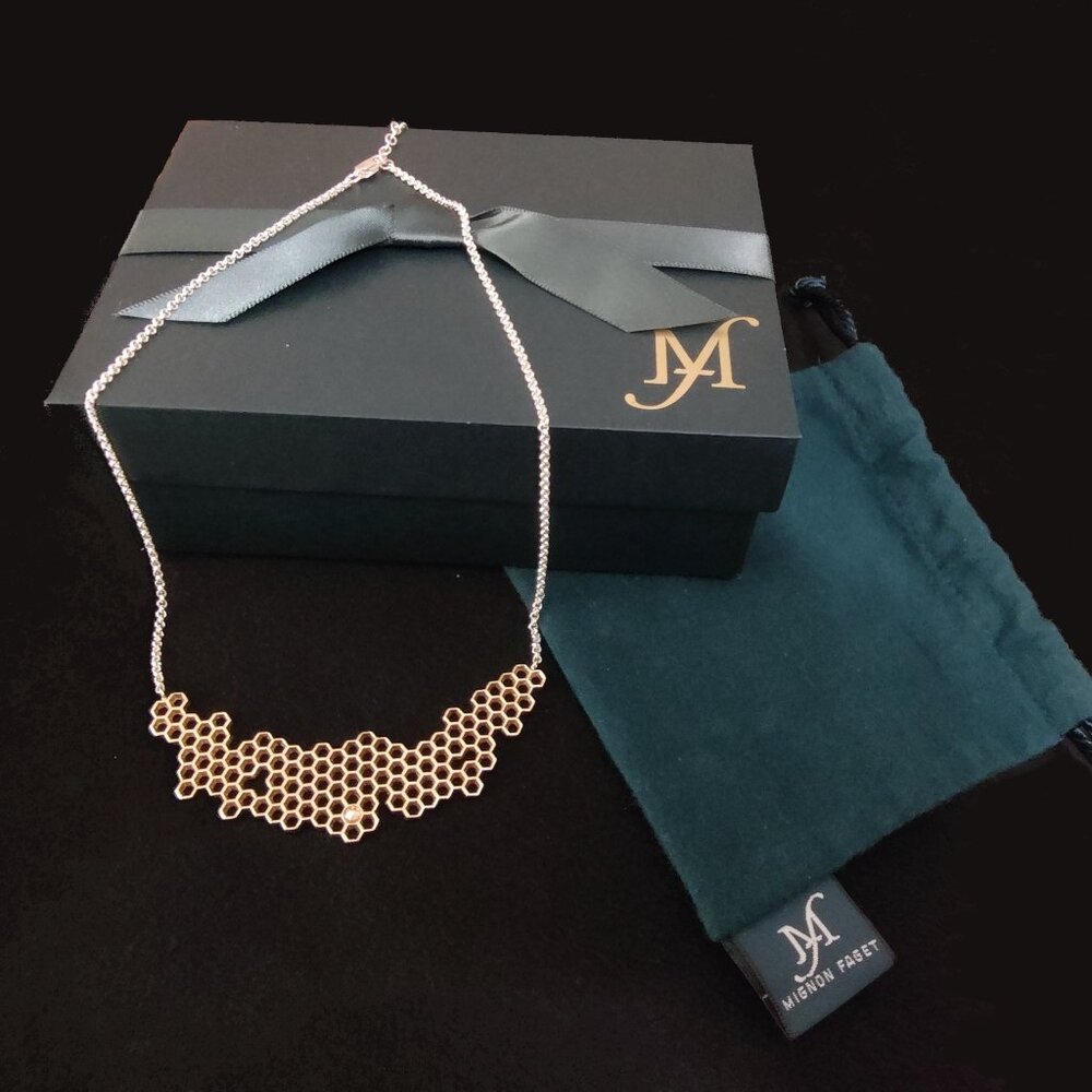 Mignon Faget Hive Collection Honeycomb Necklace